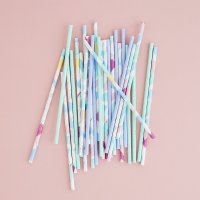 Pastel Pop Paper Straws - Pack of 20