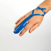 Finger Stalls Plastic Applicator, Blue, 10/Pack