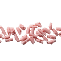 strawberry pink chocolate curls, blossoms, shavings, rolls
