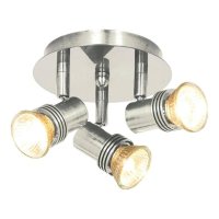 Searchlight Decco 3 Spotlight Satin Chrome