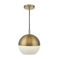 Andre 1 Light Pendant, Aged Brass | LV1802.0050