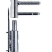 Mixacta 2D Adjustable Hinge - Female Exacta - Male Part On Plate - Capacitiy 100 Kg Zinc Plated