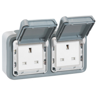 IP55 TWIN SOCKET OUTLET PLEXO