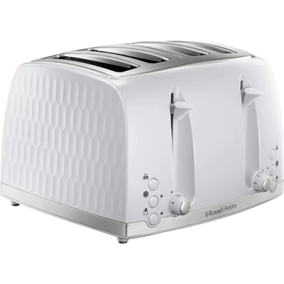 Russell Hobs Honeycomb 4 Slice Toaster - White 1
