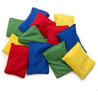 Brightly coloured bean bags with good contrast to help anyone with sight impairment to easily distinguish the different colours.