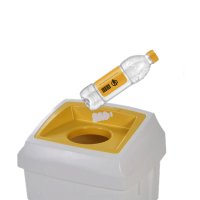 50ltr Re-Turn Bin Bottle Lid Yellow
