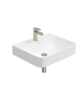 HORIZON SQUARE 55CM AND BRUSHED NICKEL BOTTLE TRAP