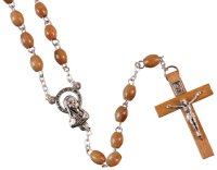Loose Chained Rosary/Olive Wood   (L/62531)