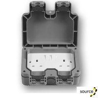 Source SGDEOD2G 13A IP65 2G Outdoor Socket