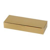 Shiny gold 12 choc with locking top - 25pcs