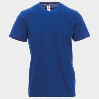 Royal Blue Sunset Short-sleeved Crew Neck T-shirt