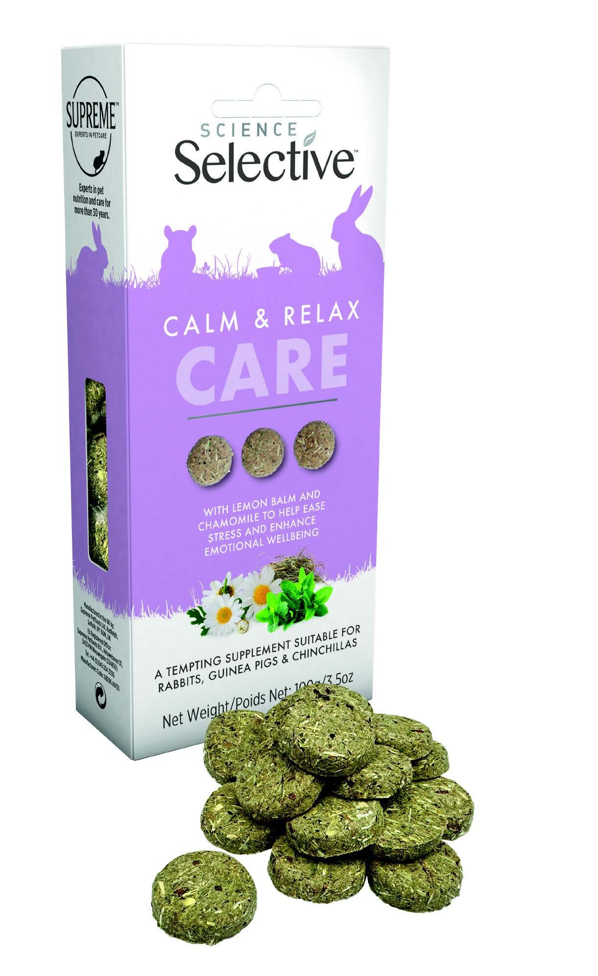 Selective Small Animal Treats - Calm & Relax 100g x 4