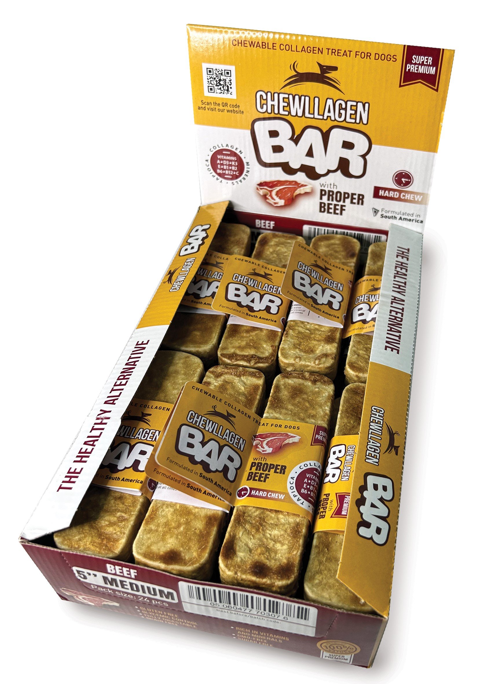 Chewllagen Beef Bar Medium 5in 1x24