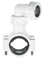 McAlpine 1 1/4" / 1 1/2" Pipe Clip Grey CLAMP1WH