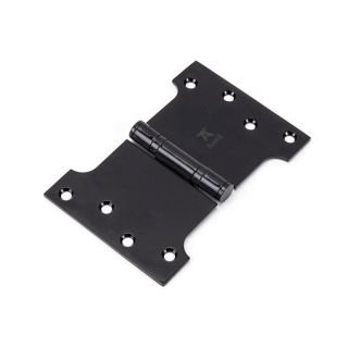 33047 - Black 4 Inch x 4 Inch x 6 Inch Parliament Hinge (Pair) SS