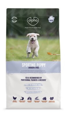 Alpha Puppy Sporting Chicken & Rice 4 x 3kg