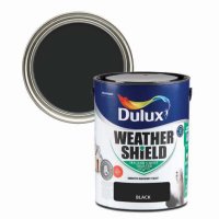 Weathershield Black Colour Swatch & 5L Paint Bucket