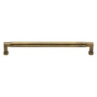 C0312 254-AT - Heritage Brass Cabinet Pull Bauhaus Design 254mm CTC - Antique Brass Finish