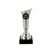 17cm Silver Plastic Cup on Black Marble(V202S