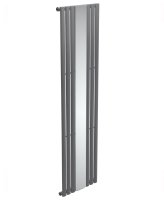 AMURA ELLIPTICAL TUBE MIRROR RADIATOR 1800 X 500 SINGLE PANEL ANTHRACITE