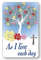 Prayer Card - As I Live Each day   (71812)