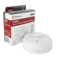COMBINED HEAT/CARBON MONOXIDE  ALARM, 3000 SERIES,MAINS POWERED WITH 10 YEAR RECHARGEABLE LITHIUM BATTERY BACK UP, EASI-FIT BASE.