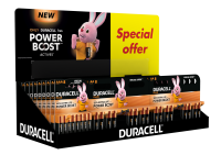 DURACELL POWER BOOST 150% BATTERY CARD 8 CDU (24 X AA & 14 X AAA)