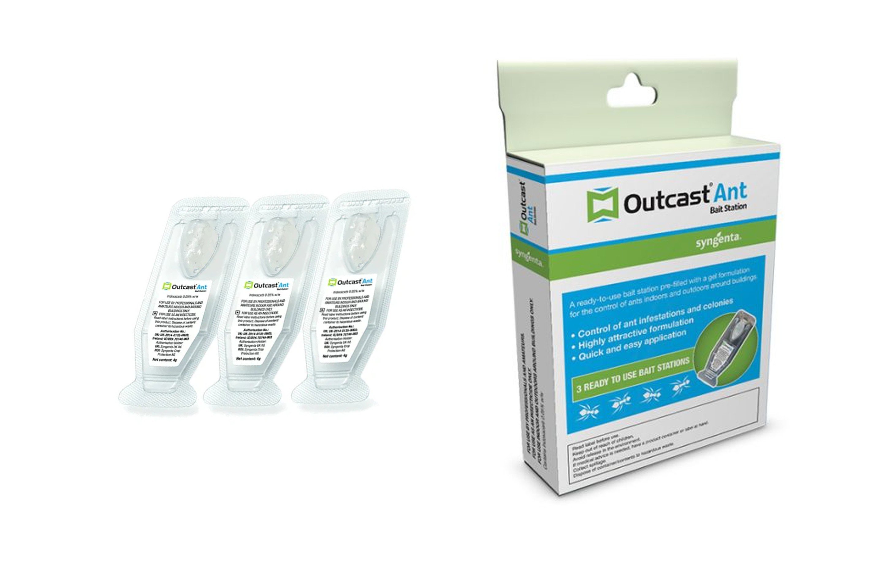 OUTCAST ANT BAIT STATION (3x4g SACHETS)