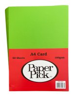 A4 Mid Green Card 160gsm (50) 