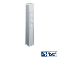 MT Double Sided Powerpost - Anodised Body & White Lids