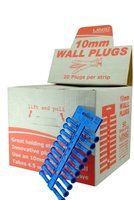 BOX/50 CLIPS X 20 10MM HD WALLPLUGS