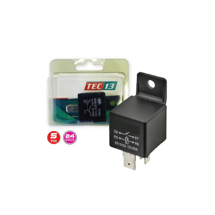 Relay 20AMP 24v 5-Pin