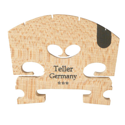 Teller Violin bridge fitted ebony insert