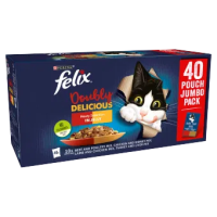 Felix Cat Pouch As Good As It Looks Doubly Delicious In Jelly Countryside Selection 40x85g