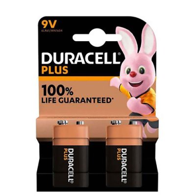 Duracell 9V Battery Pack Twin Pack