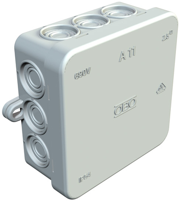 A11 JUNCTION BOX 85X85X40 WITH TERMINALS