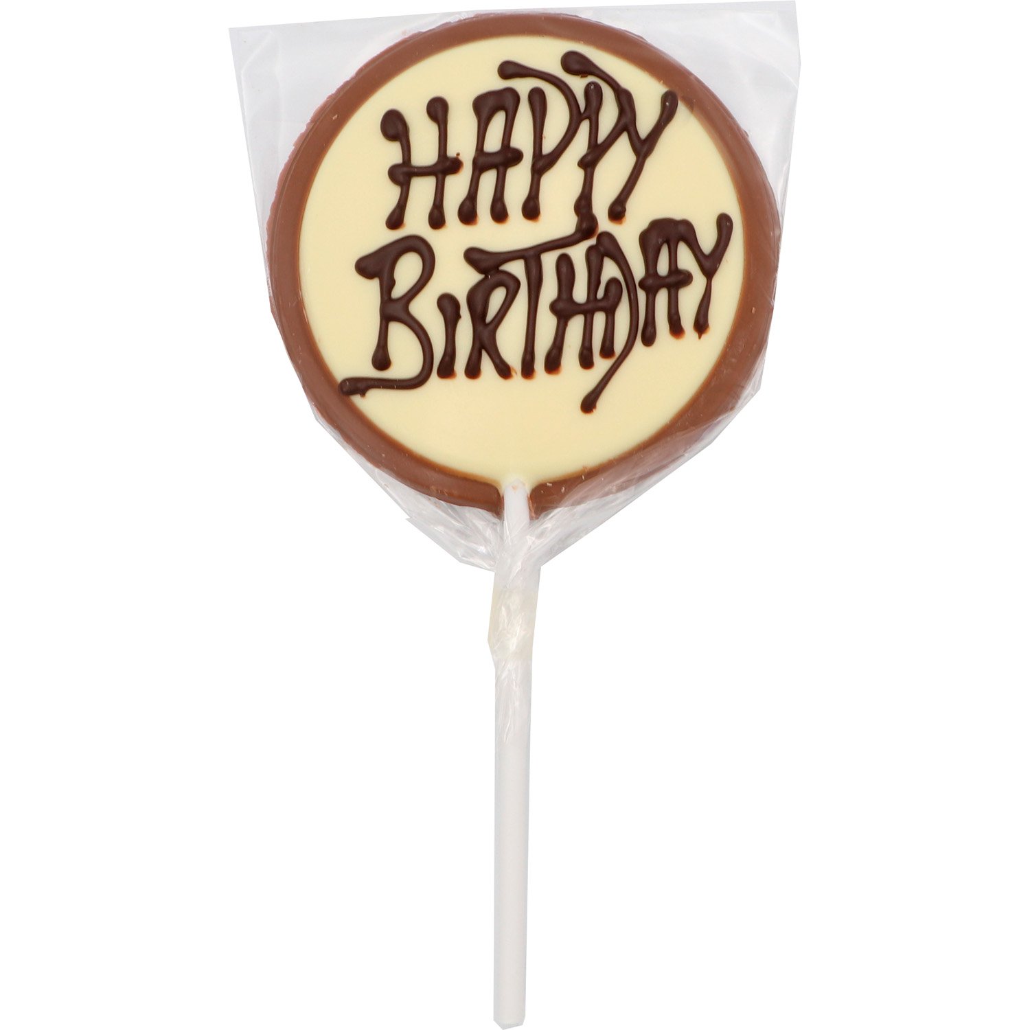 Milk chocolate message lollies - Happy Birthday - 24x65g