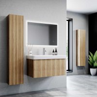SOHO WALL MOUNTED COLUMN UNIT OAK