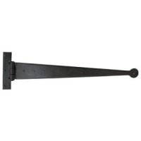 33009 - Black 18 Inch Penny End T Hinge (Pair)