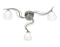 Oaks Portland Antique Chrome 3 Ceiling Light