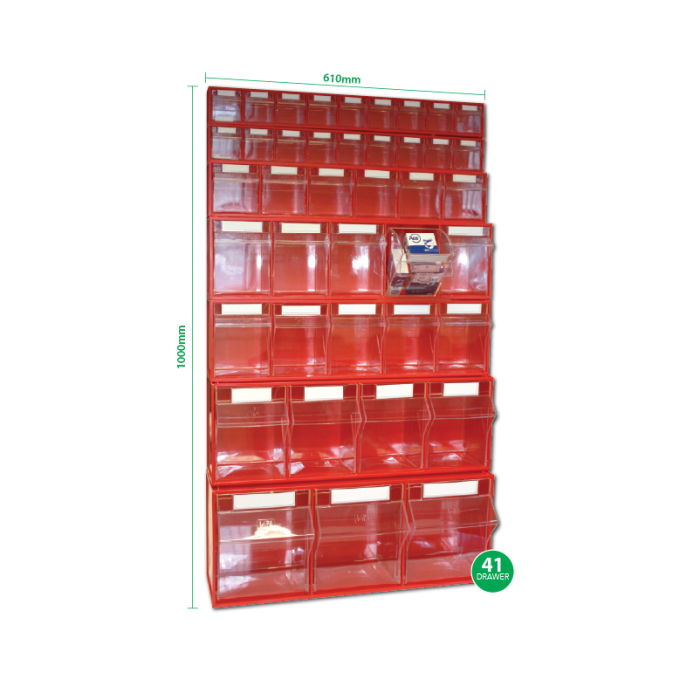 Modular Flip Bins (41 Drawer)