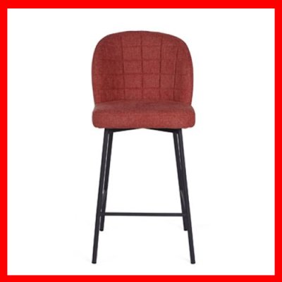 Clive Fabric 65cm Stool - Red 1
