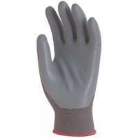 Grey Grip Polyamide Nitrile Glove