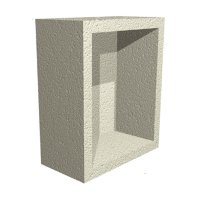 Abacus Elements Single Recessed Waterproof Storage Unit 350 x 350 x 100