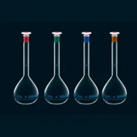 Volumetric flask 25ml with green neck