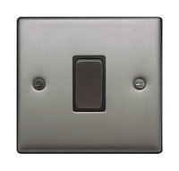 FEP Low Profile  Satin Chrome 1g Intermediate Switch Black Insert Chrome Switch | LV0801.0006