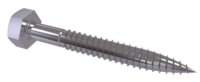 HEX WOOD COACH SCREW M8X70 A2 STAINLESS