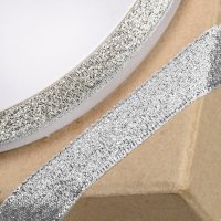 Lurex Ribbon Metallic Silver - 12mm x 25m