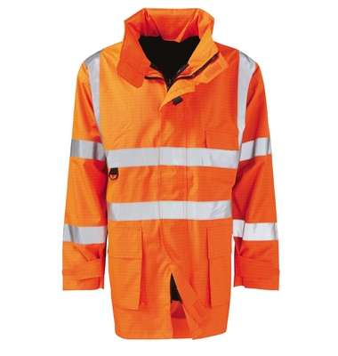 Vesuvius Flame Retardant Anti Static Hi-Visibility Jacket Orange