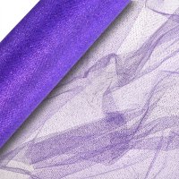 Glitter Net On Roll Purple - 30cm x 25m